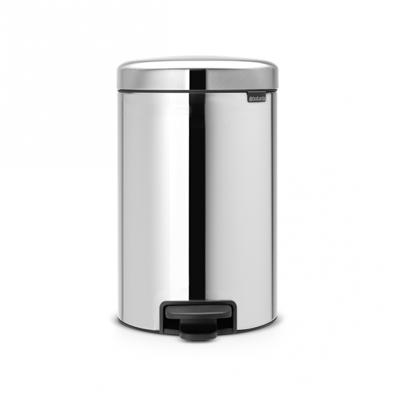 113987 Pedal Bin, Soft, 20lt - Stainless Steel Polished