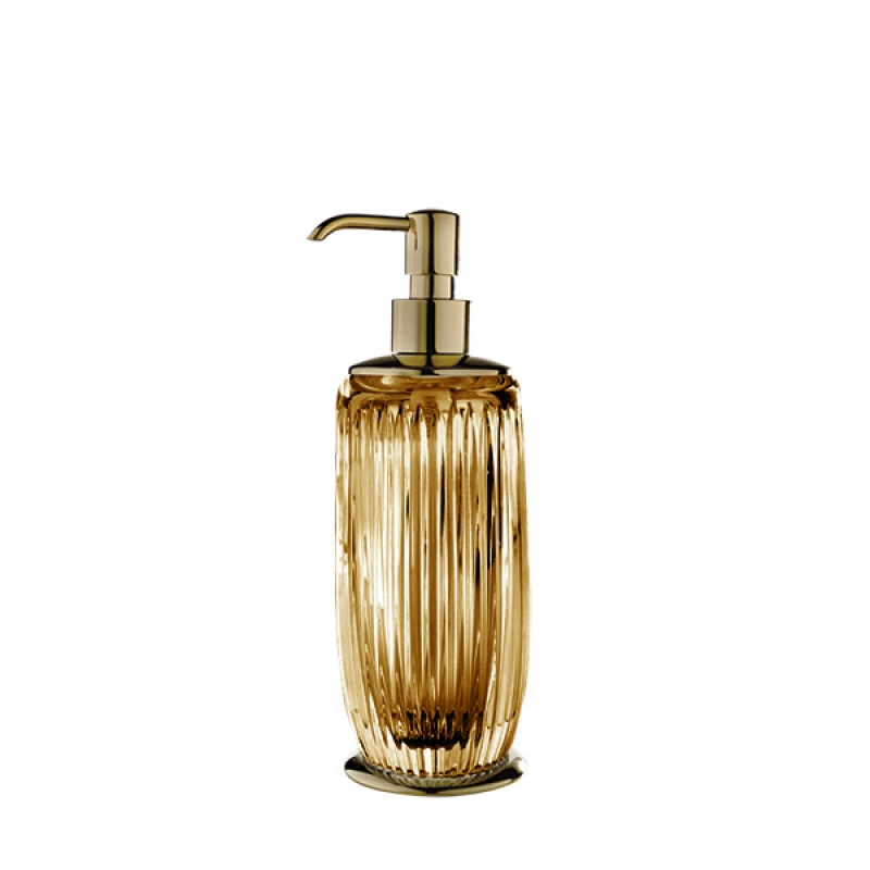 EL01DAAM/GD Elegance Sıvı Sabunluk,Tezgah Üstü - Amber/Altın