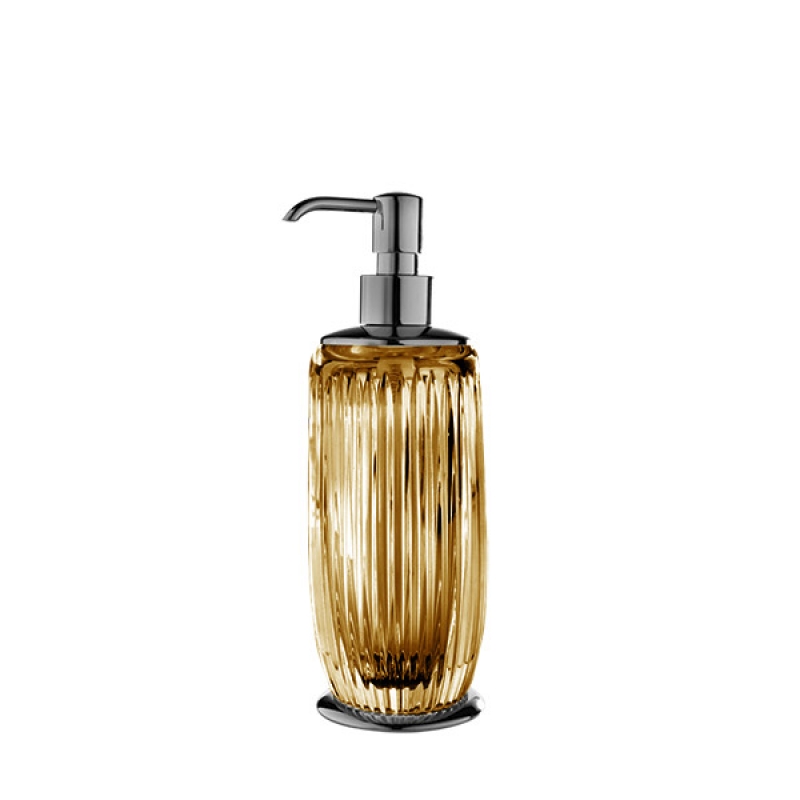 EL01DAAM/SL Elegance Soap Dispenser, Countertop - Amber/Chrome