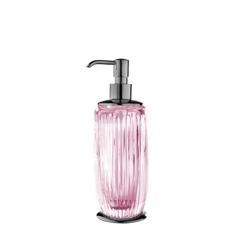 Omega Elegance - EL01DARO/SL - Elegance Soap Dispenser, Countertop - Pink/Chrome