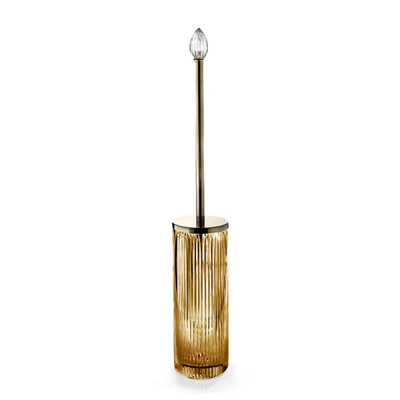 EL17AAM/GD Elegance Tuvalet Fırçalık,Yerden - Amber/Altın