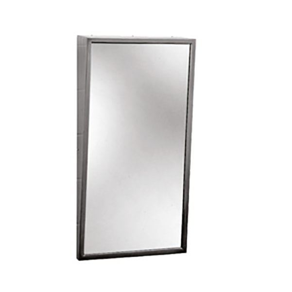 Omega Mirrors - B-293 1830 - Disabled Mirror, Angled, 46xh76x10cm-Stainless Steel