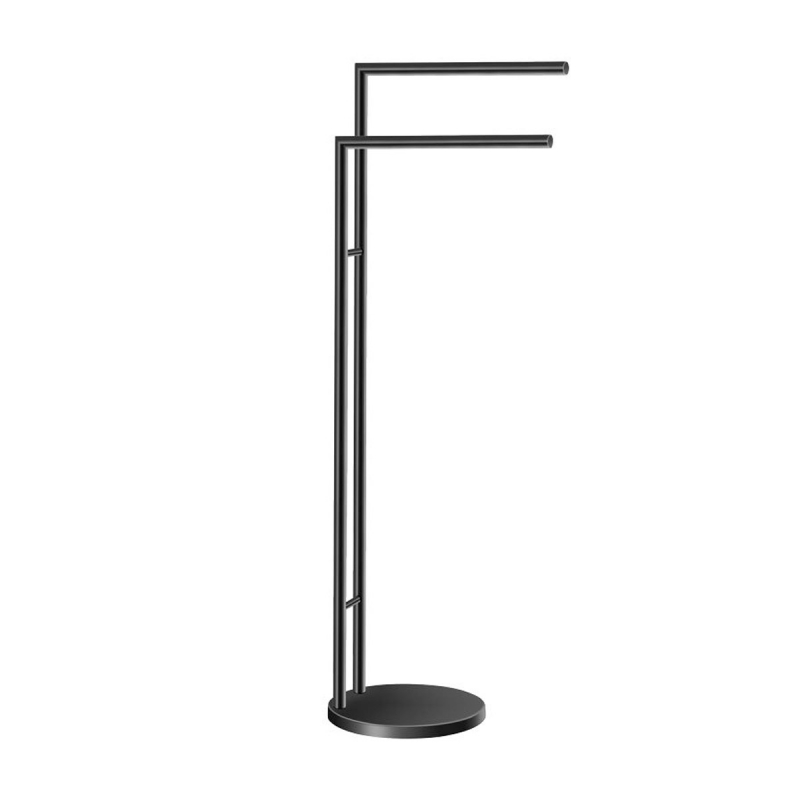 0519-M116 Extra Towel Stand, Double - Matte Black