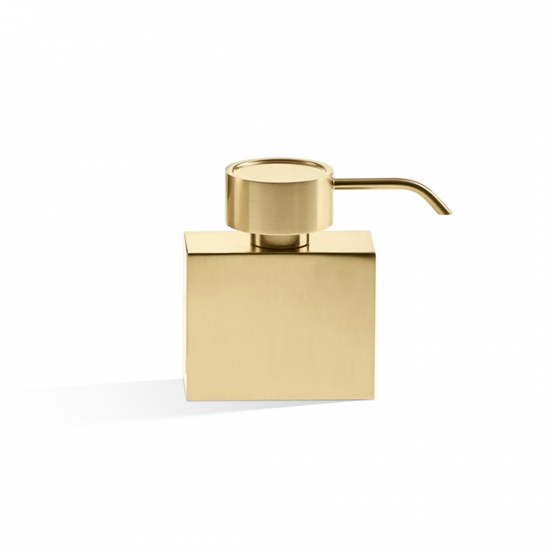 852182 FourSquare Soap Dispenser, Countertop, 110ml - Matte Gold