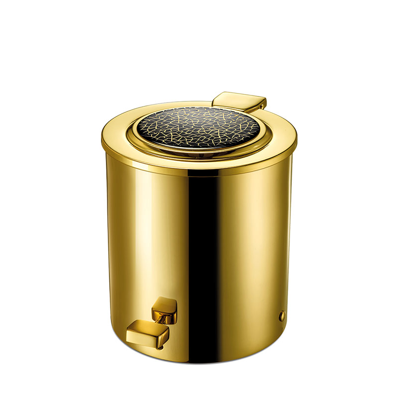 89100/OC Gaudi Round Çöp Kovası-Altın/Renkli