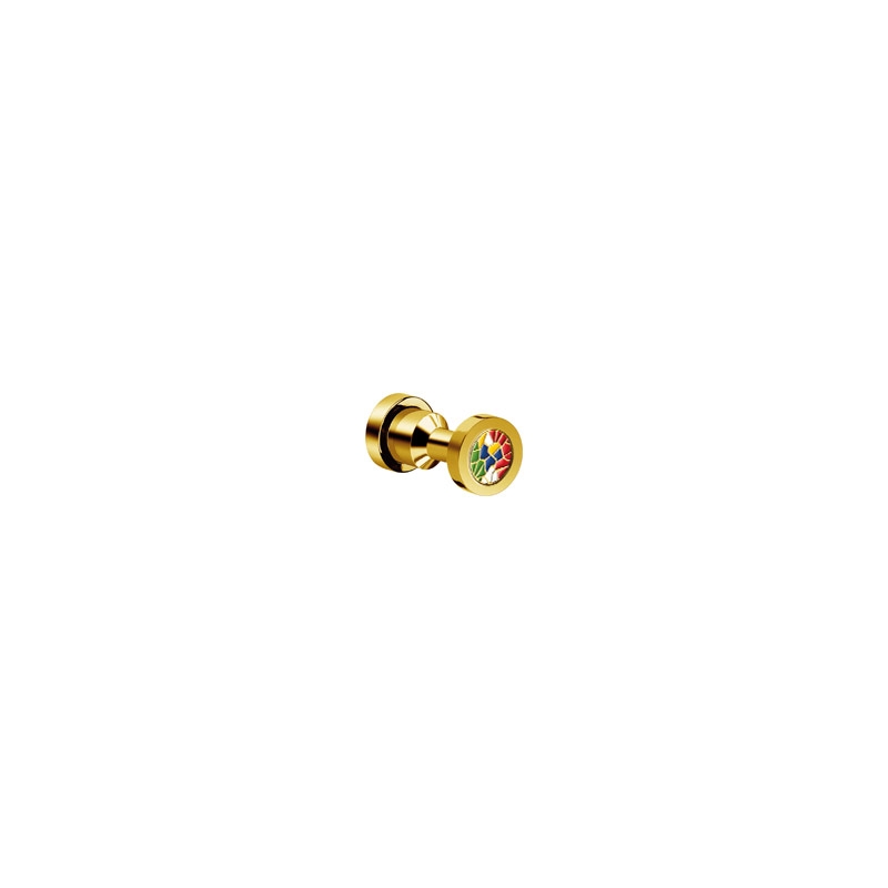 Omega Gaudi Round - 86409/OC - Gaudi Round Robe Hook - Gold/Colored