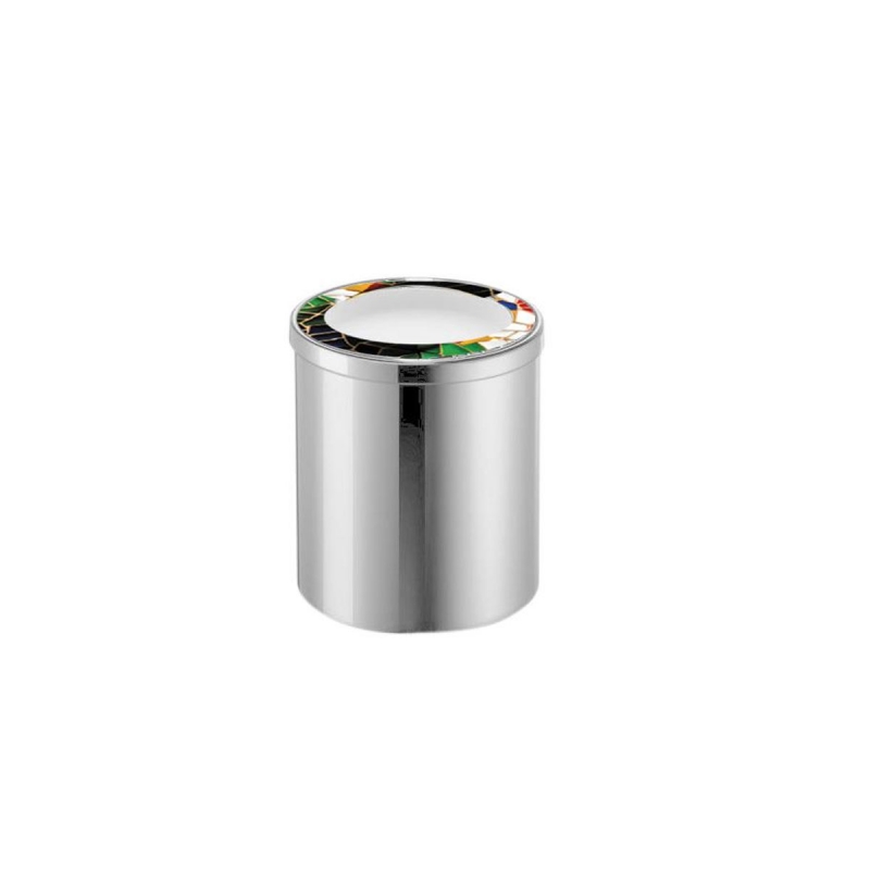 91415/CRC Gaudi Round Tumbler Holder, Countertop - Chrome/Colored