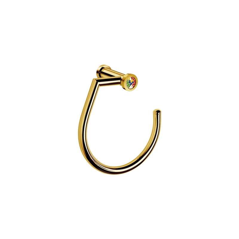 Omega Gaudi Round - 85440/OC - Gaudi Towel Ring, 18cm - Gold/Colored