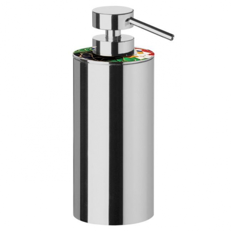 Omega Gaudi Round - 90416/CRC - Gaudi Round Sıvı Sabunluk,Tezgah Üstü - Krom/Renkli