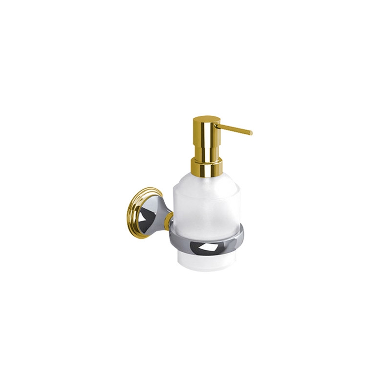139132 Genoa Soap Dispenser - Chrome/Gold