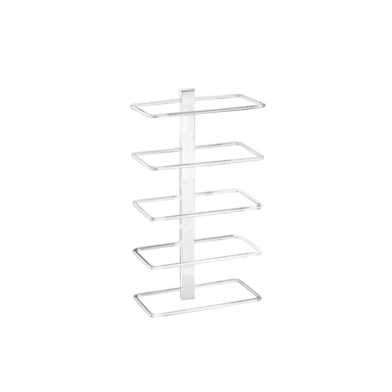 Omega Towel Holders - 046-M101 - Towel Holder, Vertical, Countertop/Wall-Mounted-Matte White
