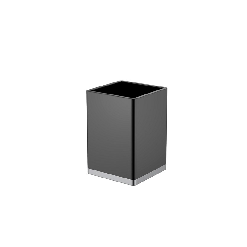 Omega Kaf - KAF6007-02/N - Kaf Tumbler,Square,Countertop  - Brushed Black / Chrome