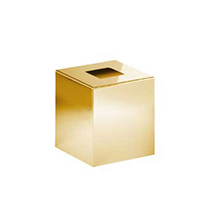 Omega Tissue Boxes - 87149/O - Tissue Box, Square, Countertop-Gold
