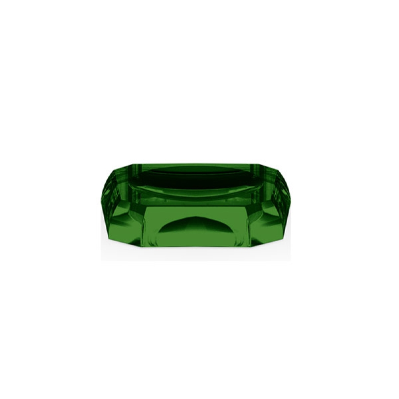 Omega Kristall - KRSTS/G - Crystall Soap Dish, Countertop - Green