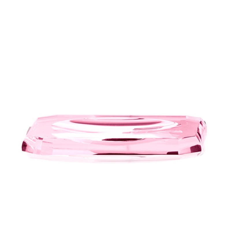 KRKS/P Crystall Soap Dish/Tray - Pink