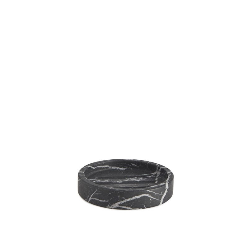Omega Marquina - 92820  - Marquina Soap Dish Countertop- Black Marble 