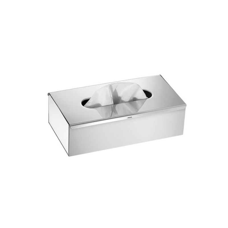 2308/13 Tissue Box, Countertop/Wall-Mounted-Stainless Steel Polished
