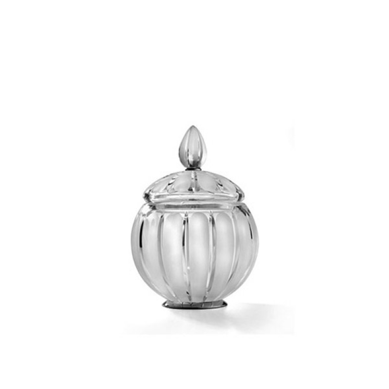 MB49ACR/SL Montblanc Cotton Jar, Countertop - Frosted Glass/Chrome