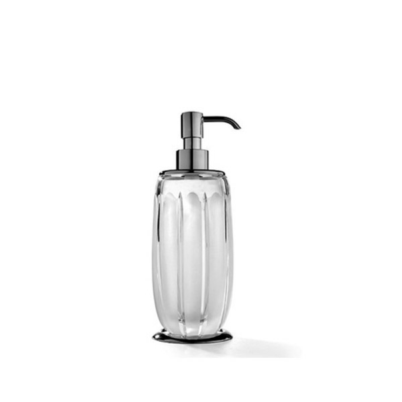 Omega Montblanc - MB01DACR/SL - Montblanc Soap Dispenser, Countertop - Frosted Glass/Chrome