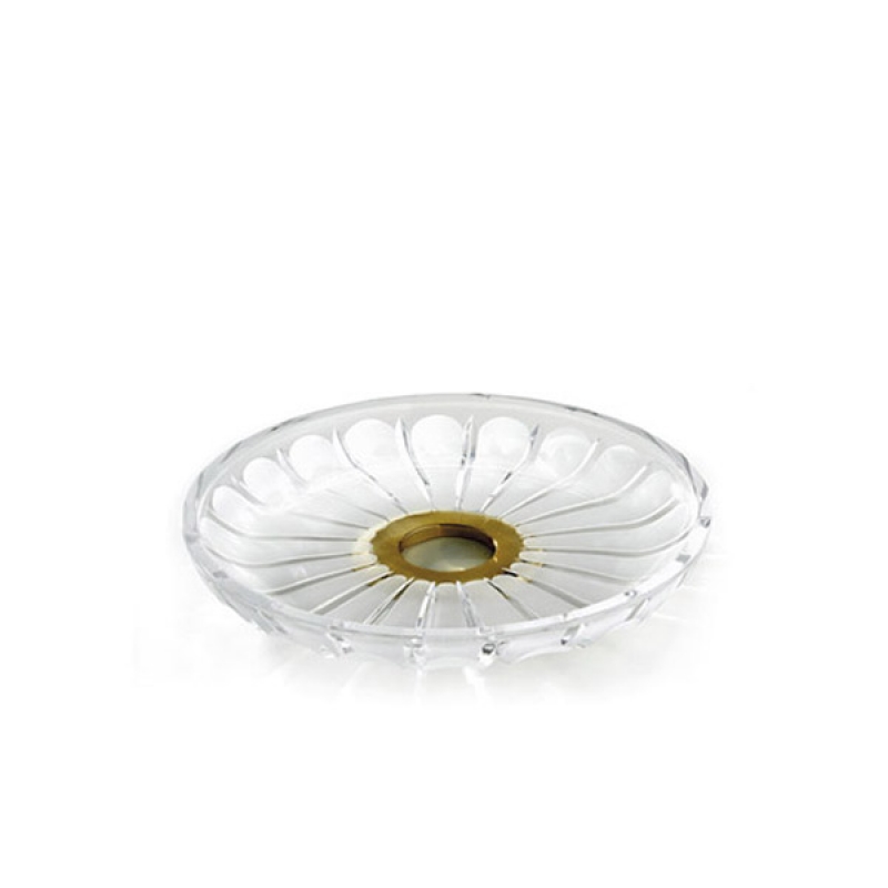 MB66ACR/GD Montblanc Tray, Countertop - Frosted Glass/Gold