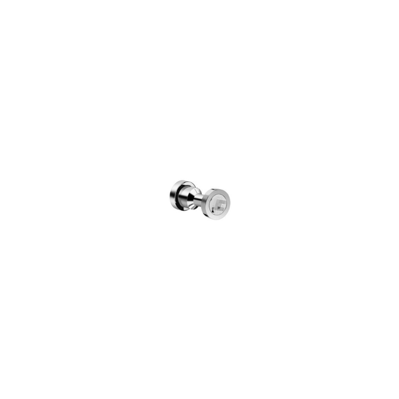 Omega Moonlight Round - 86501/CRB - Moonlight Round Robe Hook - White Crystal/Chrome