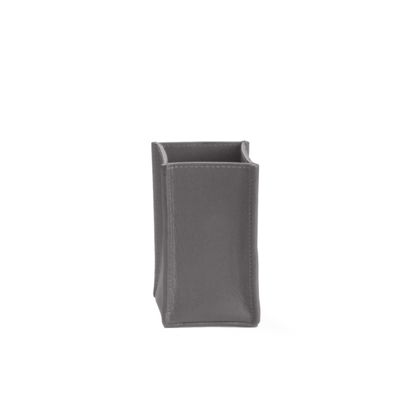 938293 Nappa Tumbler Holder,Countertop - F.Leather/Gray