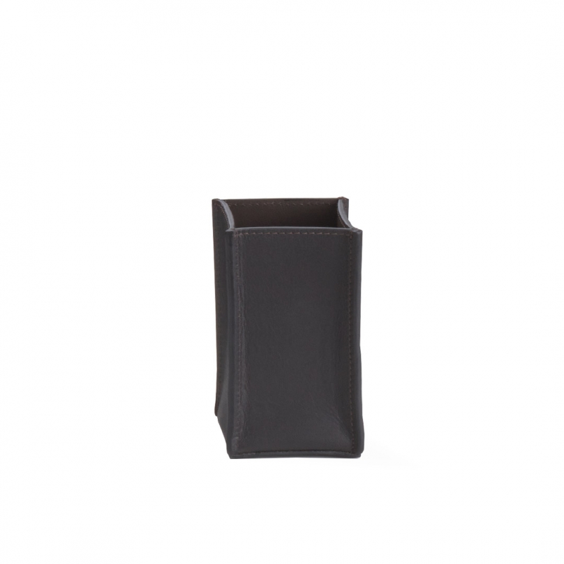 Omega Nappa - 938290 - Nappa Tumbler Holder,Countertop - F.Leather/Dark Brown