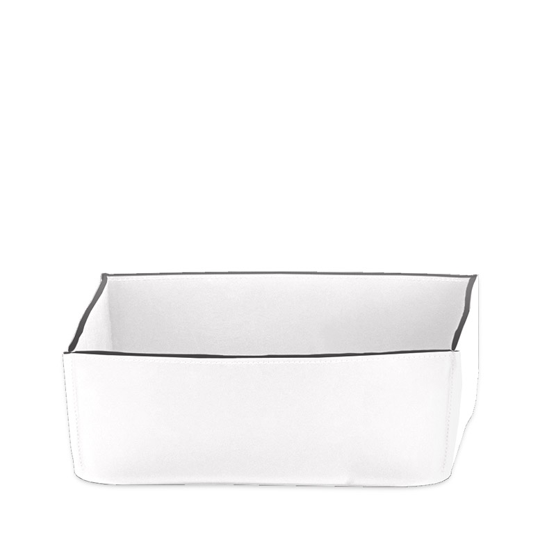 938550 Nappa Multi Purpose Box,10xh17.5x25cm - F.Leather/White