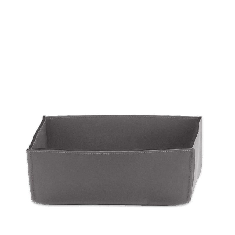Omega Nappa - 938593 - Nappa Multi Purpose Box,10xh17.5x25cm - F.Leather/Gray