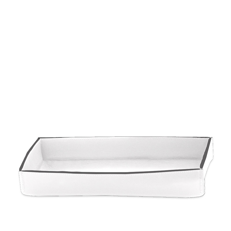Omega Nappa - 938450 - Nappa Tray,Countertop,17xh5x29cm - F.Leather/White