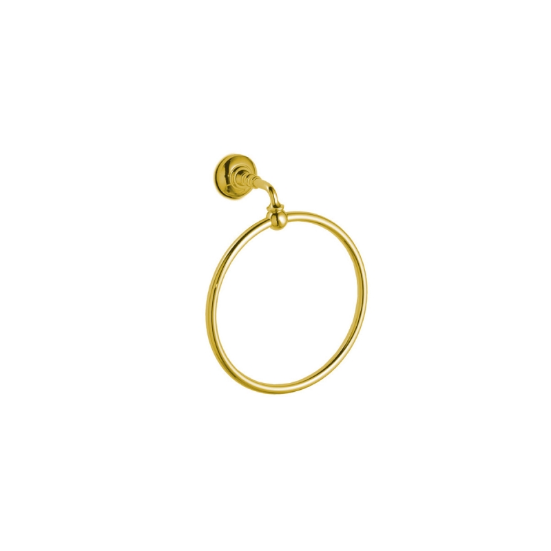 NE11/GD New England Towel Ring, 21cm - Gold