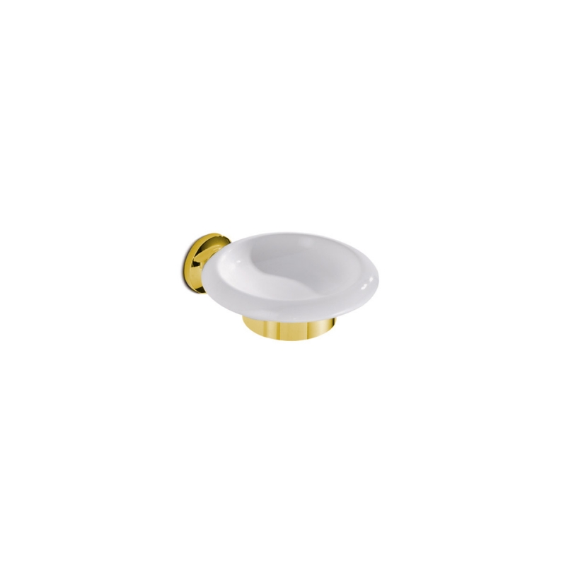 NE01/GD New England Soap Dish - Ceramic/Gold