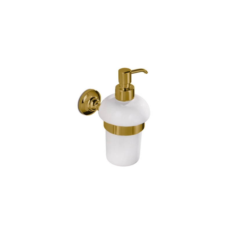 Omega New England - NE01D/BS - New England Soap Dispenser - Ceramic/Bronze