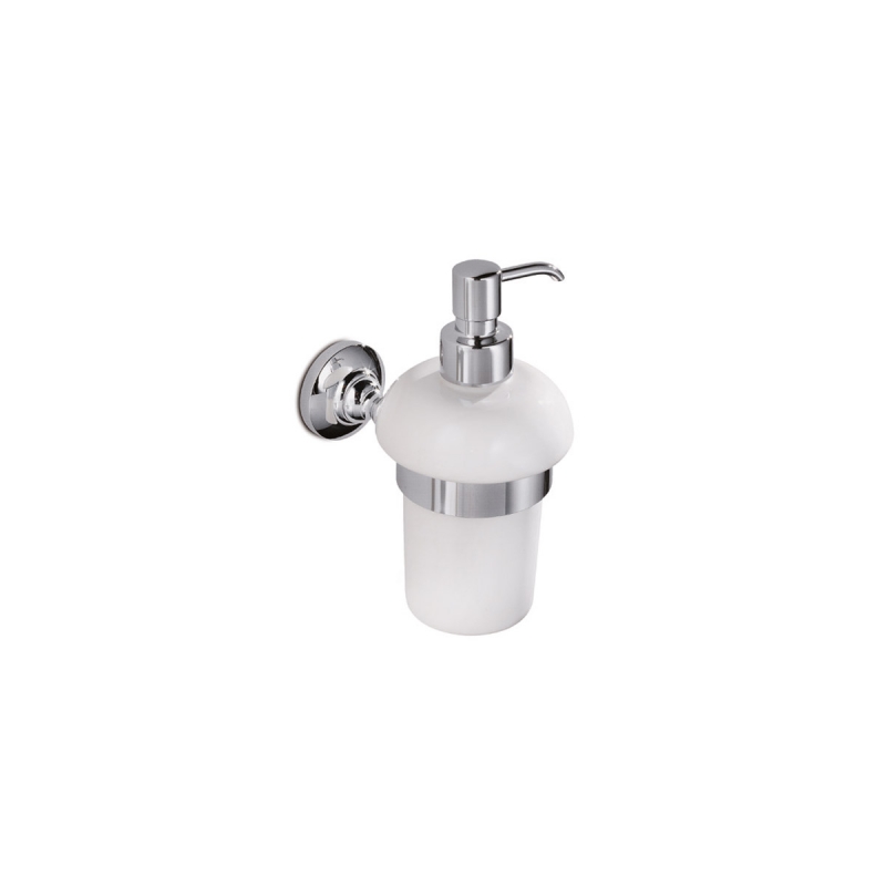 NE01D/SL New England Soap Dispenser - Ceramic/Chrome