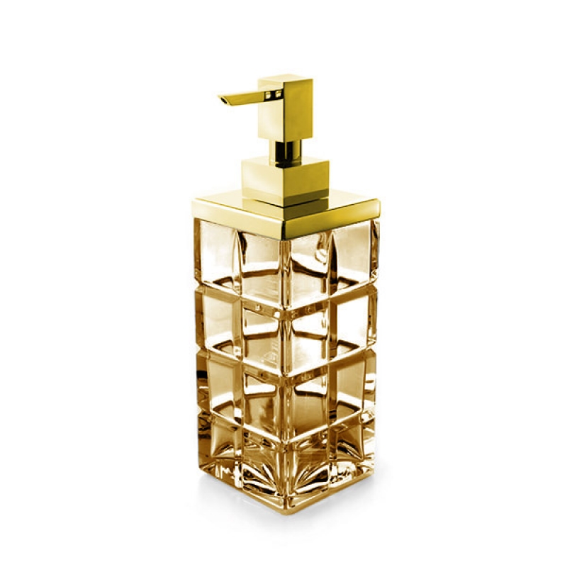 Omega Palace - PA01DAAM/GD - Palace Soap Dispenser, Countertop - Amber/Gold