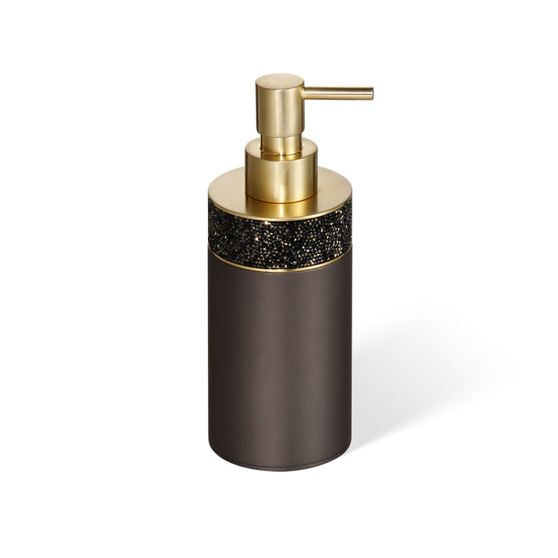 Omega Rocks - 933641 - Rocks Soap Dispenser, Countertop, 150ml - K.Bronze/Matte Gold