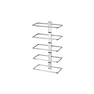 Omega Towel Holders - 046-A3 - Towel Holder, Vertical, Countertop/Wall-Mounted-Chrome