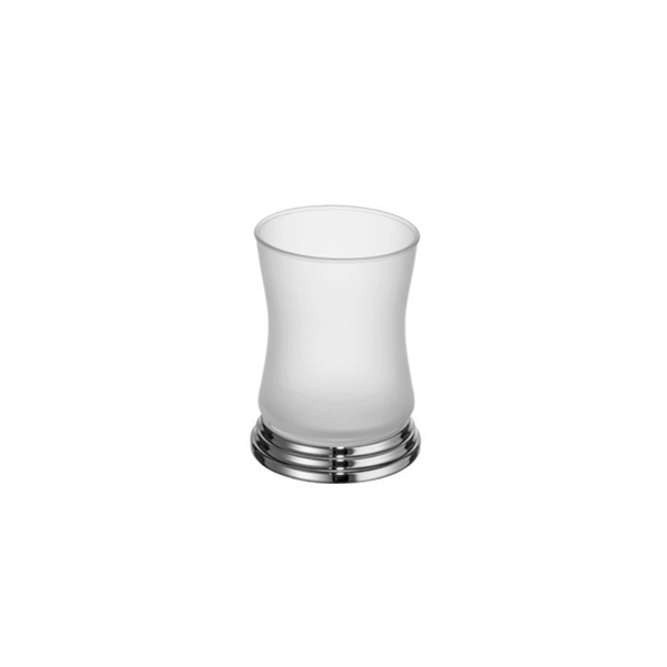 94178M/CR Scala Tumbler Holder, Countertop - Frosted Glass/Chrome
