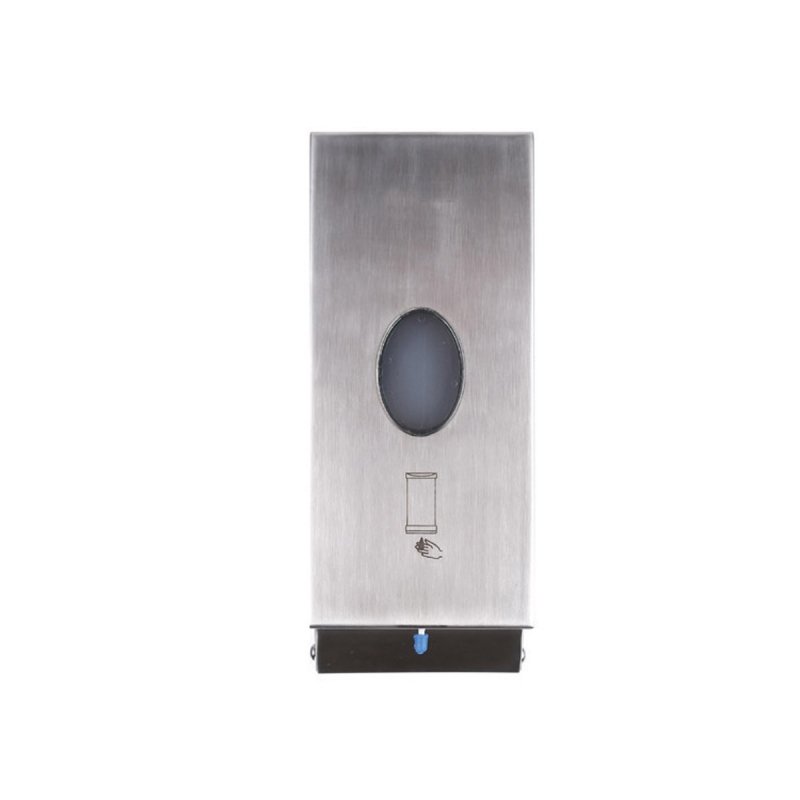 Omega Soap Dispensers / Foam Dispensers - 13.303/L - Soap/Disinfectant Dispenser, Automatic, Square, 0.80ml - Stainless Steel