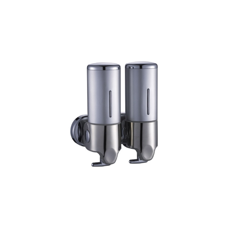 Omega Soap Dispensers / Foam Dispensers - 80012 - Double Soap Dispenser, 0.50ltx2 - Stainless Steel