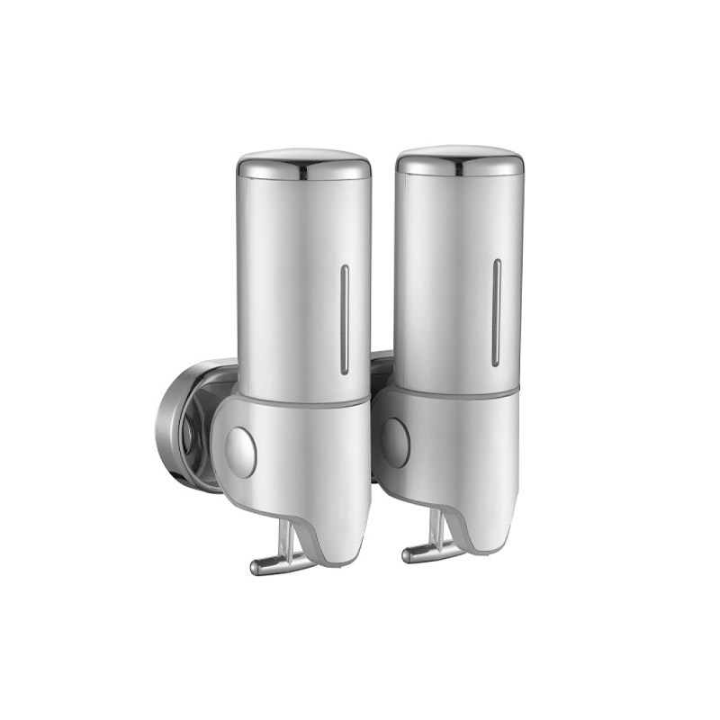 Omega Liquid Soap Dispensers/Foamers - SDU6006-012/M - Double Soap Dispenser,With Bottom Drawer,0.50ltx2 - S.Steel