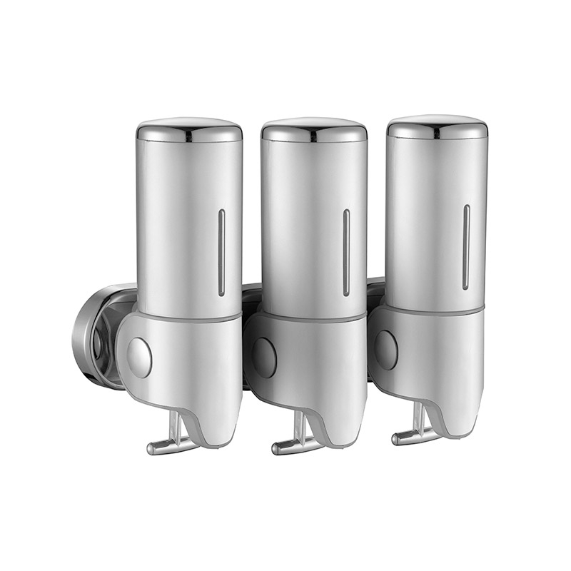 Omega Liquid Soap Dispensers/Foamers - SDU6006-013/M - Triple Soap Dispenser,With Bottom Drawer,0.50ltx3 - S.Steel