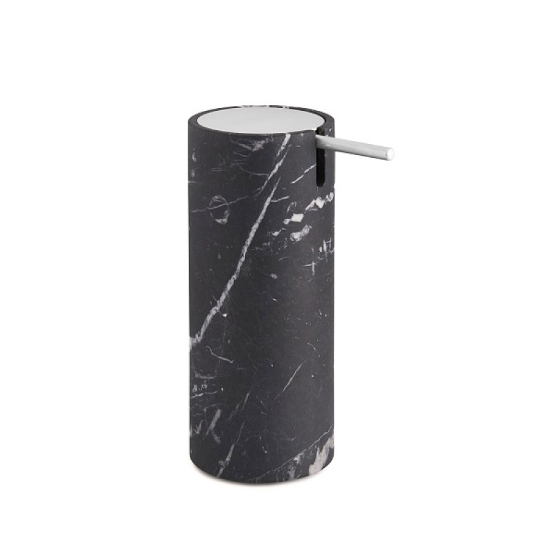 90820/CR  Soap Dispenser, Countertop - Black Marble/Chrome 