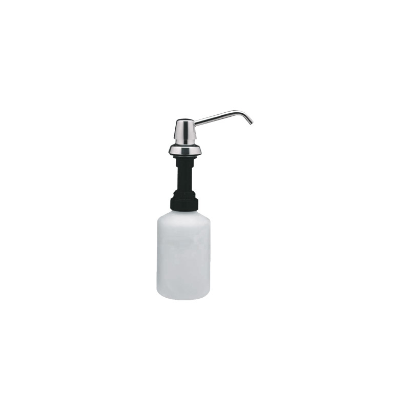Omega Soap Dispensers / Foam Dispensers - B-8221 - Soap Dispenser, Deck-mounted, 0.6lt, Spout 10cm - Stainless Steel Polished
