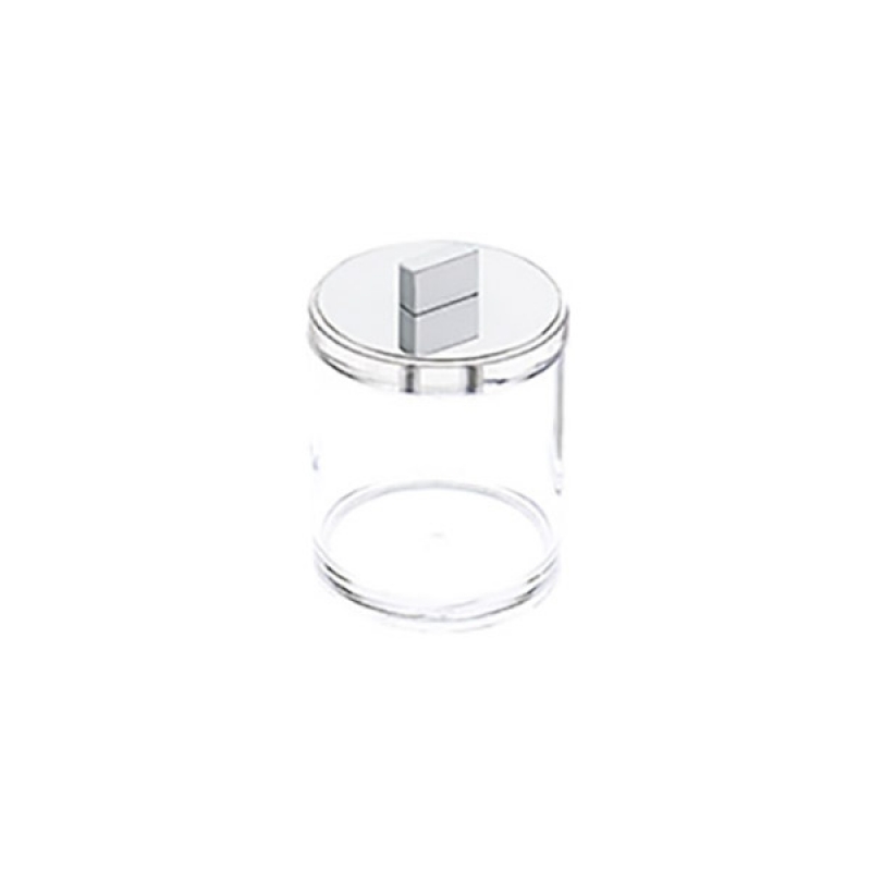 SKY DMDM/CR Sky Cotton Jar, Countertop - Acrylic/Chrome