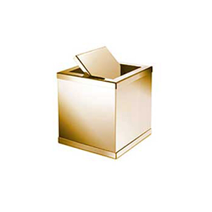 Omega Paper Bins, Countertop  - 89181/O - Square Paper Bin, Countertop - Gold