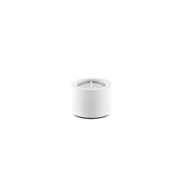 STONE TLH Stone Candle Holder, Countertop, h4 - White