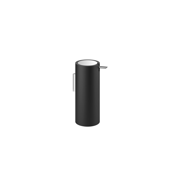 STONE WSP/NCR  Stone Soap Dispenser,200ml - Brushed Black/Chrome 