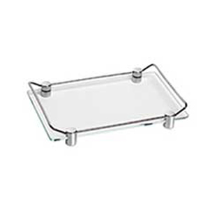Omega Trays - 51426/CR - Tray, Countertop - Glass/Chrome