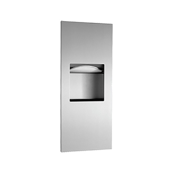 B-369039 Trimline Towel Dispenser + Paper Bin, Surface-mounted, 6lt - Stainless Steel